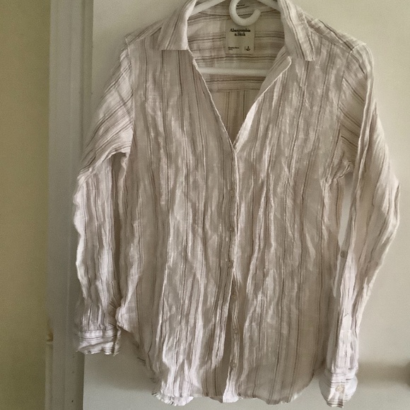 Abercrombie & Fitch boyfriend blouse - Picture 1 of 8